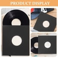 thumbnail image 3 of DEEPCRAFF 4Pcs Vinyl Record Covers Black Protective Vinyl Sleeves for Record Collection, 3 of 8