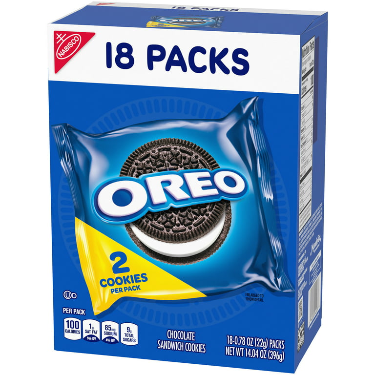 Oreo Cookies, Sandwich, Chocolate, 18 Packs - 18 pack, 0.78 oz packs