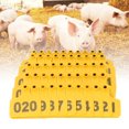 thumbnail image 1 of Cattle Ear Tags, 3.15x2.36in Large Plastic Livestock Ear Tags for Sheep Cattle Calf  Number 001-100, Livestock Tag Animal Identification Ear Tag for Cows Ear Tag, 1 of 7