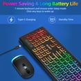 thumbnail image 3 of CHONCHOW Wireless Keyboard & Mouse Combo, 2.4G Silent Full-Size design,Multi-Device Compatible with Windows and Mac, 3 of 7