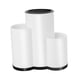 thumbnail image 2 of Estante para cuchillos Almacenamiento de utensilios de cocina para mostrador Soporte para cubiertos Porta cuchillos de cocina Blanco 3 ranuras, 2 of 9