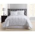 thumbnail image 1 of Truly Soft Everyday Pleated Comforter Set, Twin X-Large, White, 1 of 1