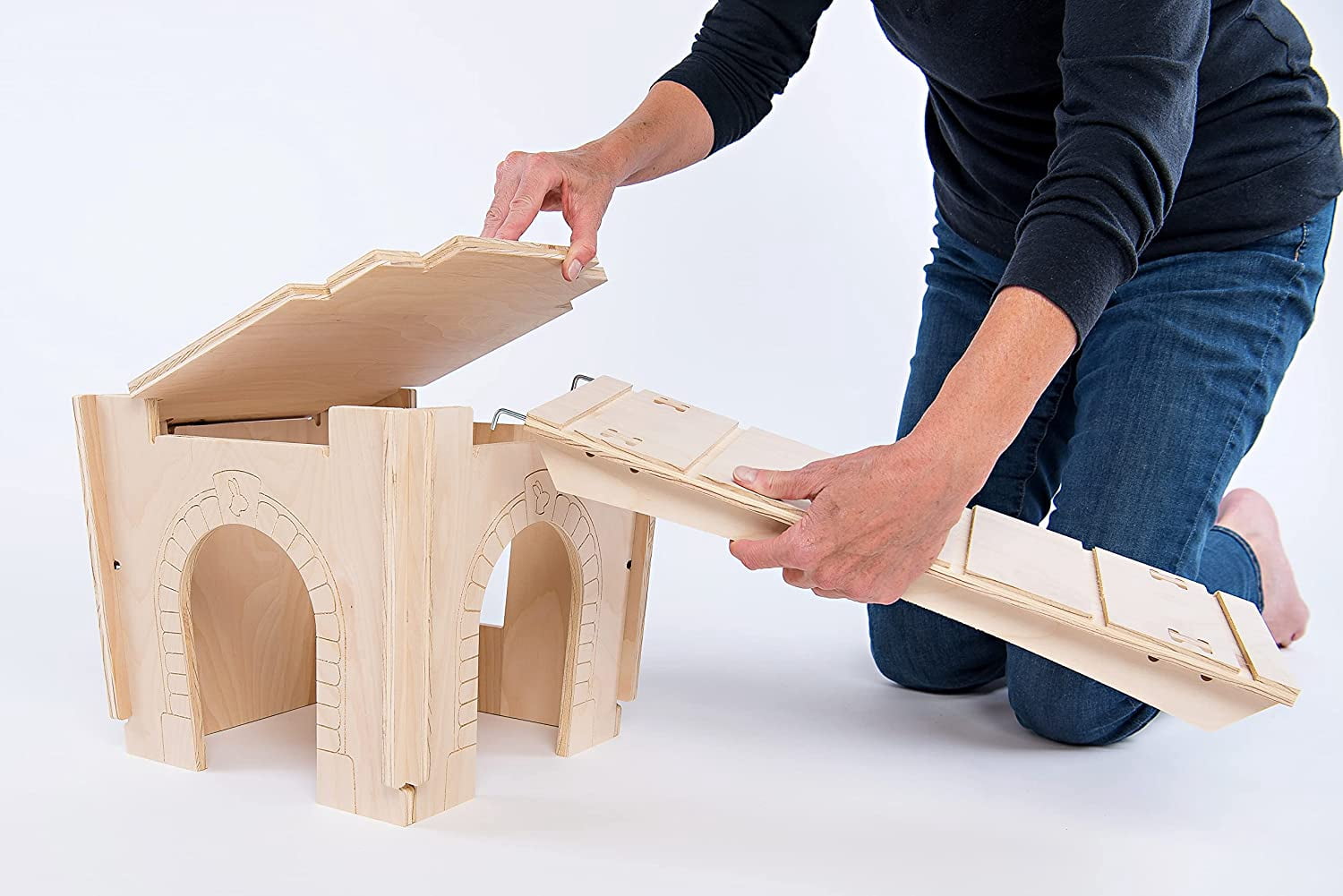 Small Pet Select - Habitat Hideout Bridge/Ramp, Rabbits, Guinea Pigs, Small Animals