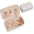 thumbnail image 4 of Estuche de almacenamiento jinwen Caja de almacenamiento de joyas de cuero blanco, 4 of 5