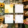 thumbnail image 5 of Hyknon Sticky Notes Sets 3×3 Inch , 4 Pack Total 200 Sheets Floral & Planner Style Memo Pads, Self-Adhesive Lined/Blank Note Tabs, Cute & Functional Notes for Office Journal Organization (A), 5 of 7
