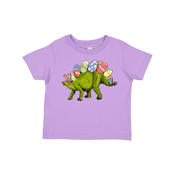 Inktastic Easter Bunny Stegosaurus with Eggs and Pink Ears Boys or Girls Toddler T-Shirt