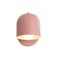 thumbnail image 2 of Iron Bedside Lamp Iron Wall Lamp LED Bedside Light for Study Bedroom Entrance Pink(1-Piece) Rkxzt, 2 of 9
