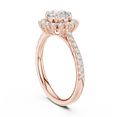 thumbnail image 3 of Zuwelria Certified Moissanite Diamond Rings | 1.30 CTW Excellent Round Cut Diamond Ring for Wedding | Floral Halo Diamond Promise Rings | 18K Rose Gold Plated Sterling Silver Size 8, 3 of 8