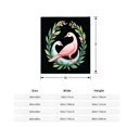 thumbnail image 5 of Cozy Flannel Blanket with Elegant Bird and Moon Design - Soft Warm Throw for Sofa Travel Bed and Chair - Perfect for Serene Decor, 5 of 7