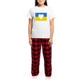 thumbnail image 4 of CafePress - Ukraine Heart Pajamas - Women's Short Sleeve Print T-Shirt and Pants Light Cotton Pajama Set, 4 of 7
