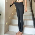 thumbnail image 5 of AherBiu Pajama Pants for Women Slim Fitted Bottom Legging Pants Elastic High Waisted Basic Layer Trousers, 5 of 5