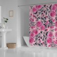 thumbnail image 3 of FREEAMG Bath Curtains Shower Curtain Floral Rose Bathroom Waterproof Machine Washable Fabric Decor Shower Curtains for Bathroom, 60x72 inch, 3 of 6
