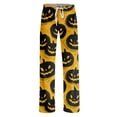 thumbnail image 4 of Halloween Pajama Pants Women Casual Lounge Bottom Trousers Cute Pumpkin Drawstring Elastic Waist Fashion Pj Pants Women Hot Pink M, 4 of 5