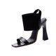 thumbnail image 5 of s de de punto s de tacón de vestir elegantes de verano con punta cuadrada para mujer Negro jinwen Sandalias de tacón alto de verano, 5 of 8