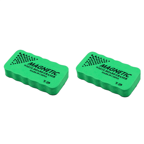 2X New Magnetic Board Eraser Drywipe Marker Cleaner Office Whiteboard