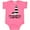 Hot Pink, variant on Inktastic I Love Lighthouses Girls Baby Bodysuit