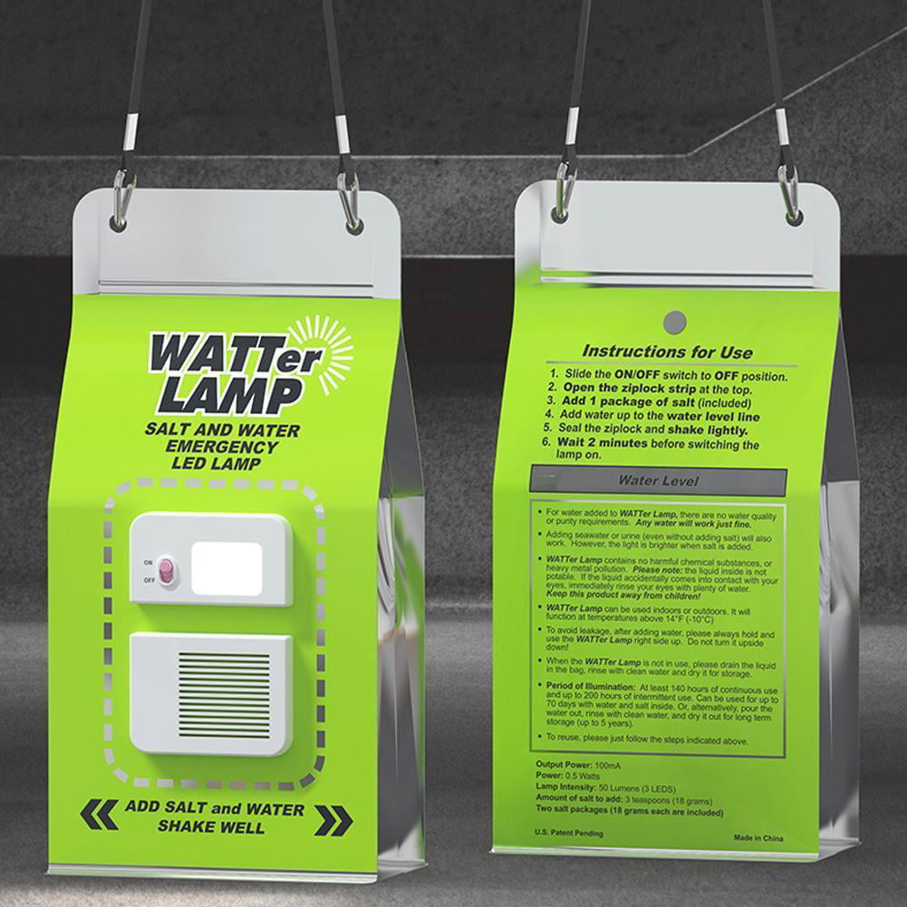 VKOSHA Salt Water Lamp Emergency Lighting Outdoor Lamp No Battery  Pollution-Free Environmental Prote…See more VKOSHA Salt Water Lamp  Emergency