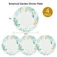 thumbnail image 3 of Round Serving Plate Botanical Garden Dinner Plate Set of 4 Appetizer Plates Salad Plates Dessert Plates for Home & Kitchen 10.5" (26.5 cm), 3 of 3