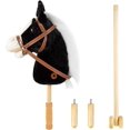 thumbnail image 2 of MUOVE 36'' Plush Horse Riding Stick , Handsewn Head, Sturdy Wood Stick, Plus Neighing & Clip-Clop Sounds, 2 of 6