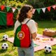 thumbnail image 4 of Flag Drawstring Backpack For Football Matches Sports Sackpack With Teams Print Ideal For Soccer Fans Games Daily Use, 4 of 6