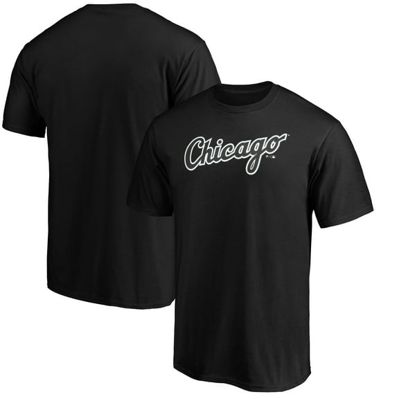 Men's Black Chicago White Sox Official Wordmark T-Shirt