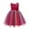 Hot Pink, variant on Odeerbi 2025 Toddler Girls Color Net Yarn Bowknot Birthday Party Flowers Gown Kids Dresses