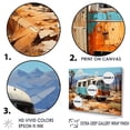 thumbnail image 3 of Designart "Minimalist Traveling In A Van While Camping I" Camping Travel Canvas Prints, 3 of 7