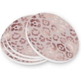 thumbnail image 3 of GZHJMY Leopard Print Round Coasters for Drinks,Absorbent Heat Resistant Coaster for Tabletop Protection,Suitable for Kinds of Cups, Wooden Table, Home Decor 2pcs, 3 of 6