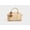 Light Yellow, variant on Soft Faux Leather Mini Boston Handbag, Horse Charm Crossbody Shoulder Purse with Extra Strap for Women, Pink