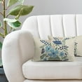 thumbnail image 3 of Sage Green Blue Pink Floral Pillow Covers 12x20 Set of 2 Spring Flower Print Decorative Throw Pillow Cases Outdoor Farmhouse Decoration for Sofa Couch Bed, 3 of 6