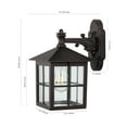 thumbnail image 3 of SAFAVIEH Penryn Edison Tungsten Black Wall Sconce with Shade, Set of 2, 3 of 8