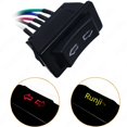 thumbnail image 2 of Interruptor de elevalunas eléctrico para automóvil de doble flecha de 12 V y 24 V con luz roja y verde, 2 of 5