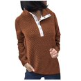thumbnail image 2 of Timegard Blouses pour Femmes Col Montant Boutons Épaules Tombantes Automne Décontracté Chic Ample Confortable, 2 of 6