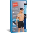 thumbnail image 3 of Hanes Mens Ultimate Comfort Flex Fit Total Support Pouch Long Leg Boxer Brief 4-, 3 of 8