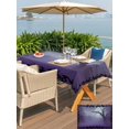 thumbnail image 5 of Outdoor Tablecloth with Umbrella Hole for Patio/Picnic/Party/Camping, Foggy Forest Purple Waterproof Table Cloth Rectangle Table Cover Washable, Spooky Branch Tree Crow Bird Moon (60"x 120"), 5 of 9