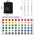 Shuttle Art 61 Colors Dual Tip Art Markers with Case, Permanent