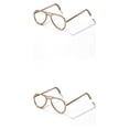 thumbnail image 3 of Tholdsy Monturas de gafas Práctico Útil Multifuncional Creativo Portátil Suministro de gafas Marco de gafas resistentes a escala 1/6 Oro 2piezas, 3 of 6