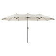 thumbnail image 1 of CorLiving Bertha 15ft Double Patio Umbrella, 1 of 9