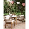 thumbnail image 2 of Gouchee Home Portofino Outdoor Dining Table with Terrazzo Top & Solid Acacia Wood Frame – Natural, 2 of 9
