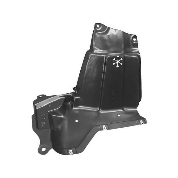 Right Passenger Side Undercar Shield - Compatible with 2016 - 2017 Honda Fit