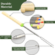 thumbnail image 3 of Juego de brochetas extensibles para asar malvaviscos, paquete de 8, brochetas para barbacoa de acero inoxidable de calidad alimentaria de primera calidad, 3 of 8