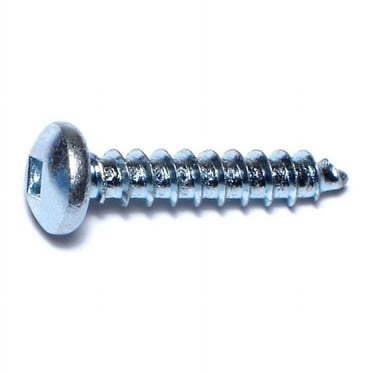 #10 x 1" Zinc Square Drive Pan Head Sheet Metal Screws SMSPS-388 (70 pcs.)