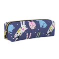 thumbnail image 1 of Fotbe Cartoon Rabbit Estuche para Lápices de Cuero con Estampado, Estuche con Cremallera Resistente, Organizador Compacto y Elegante para Papelería, 1 of 7