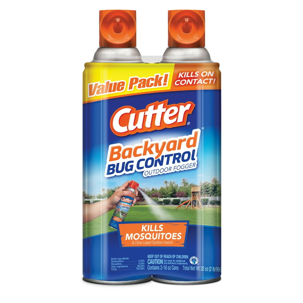 Cutter Backyard Bug Control 16Ounce Outdoor Insect Fogger, 2 Pack