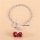 thumbnail image 1 of Nuevos bonitos pendientes de cereza roja de simulación, gran oferta de resina dulce para mujer, chica, estudiante, fruta, 1 par de pendientes de regalo Tan Jianjun unisex, 1 of 2