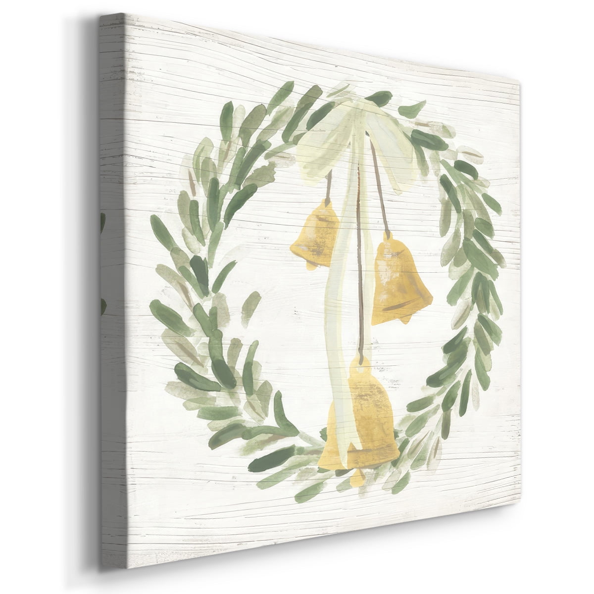 Weathered Aspen Wreath I- Gallery Wrapped Canvas