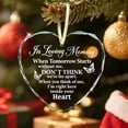 thumbnail image 3 of UCEI Heart Shaped Crystal Glass Ornament In Loving Memory Memorial Keepsake with Butterflies Hanging Decor Sympathy Gift with Gift Box, 3 of 14