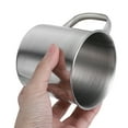 thumbnail image 4 of Stainless Steel Measuring Cup With Handle Unbreakable Liquid Measurement Kitchen Tool Coffee Tea Cup For Baking And Cooking 350ml, 4 of 7