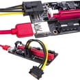 thumbnail image 2 of Usb 3.0 Pci-E Riser 1X 4X 8X 16X Extender Riser Adaptador Tarjeta Sata 15Pin A 6 Pin Cable De Alimentación Cateissary EL013453-02, 2 of 6