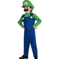 thumbnail image 2 of Disfraz de Super Mario Luigi, disfraz de Cosplay para adultos y niños, disfraz elegante para fiesta, 2 of 2
